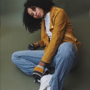 Misguided Mustard Suede Jacket